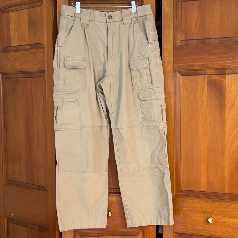 Blackhawk Warrior Wear Tactical Cargo Pants Khaki Tan 34x28 100% Cotton